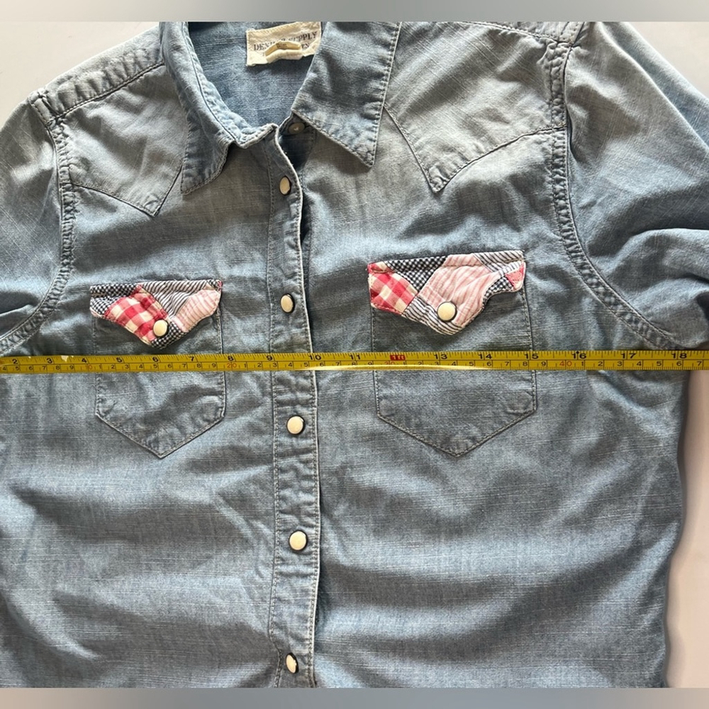 Denim and Supply Ralph Lauren Blue Button Down Shirt - Picture 10 of 11